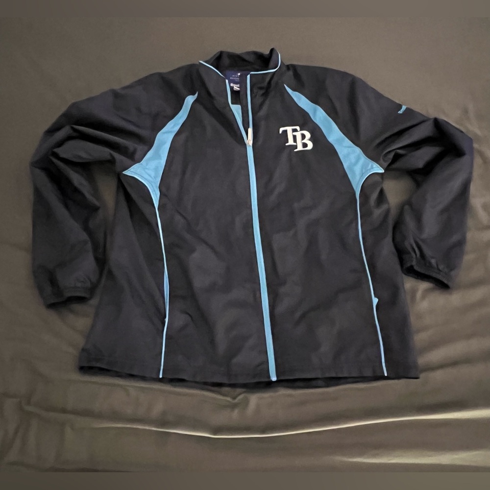 Tampa Bay Rays Vintage MLB Reebok Zip Up Track lightweight Jacket